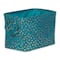 Medium Polyester Rectangle Bin With Gold Dots